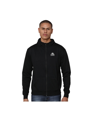 Greys&Blues Rocky Hoodie with Zip- Black